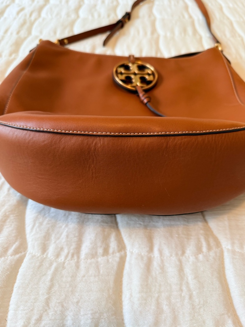 Tory Burch Brown Leather Hobo Bag - Picture 3 of 5